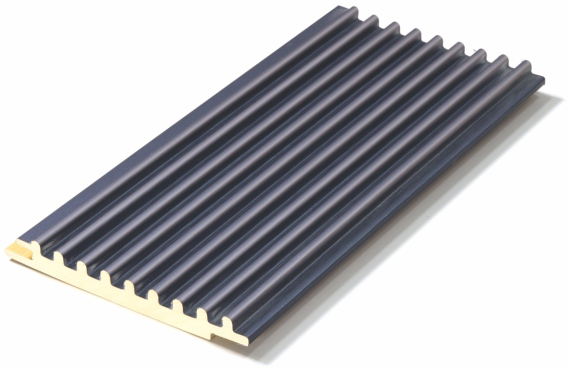 102 WPC Narrow Dense‑Rib Corrugated Wall Panel