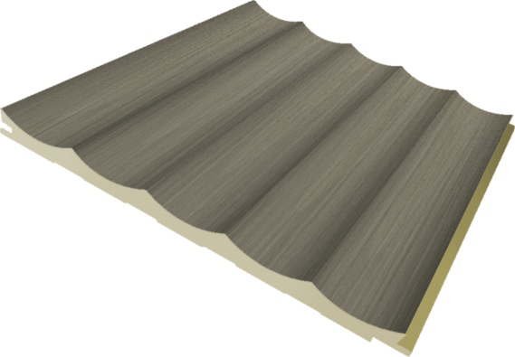 130 WPC Gentle‑Arc Wave Fluted Wall Panel