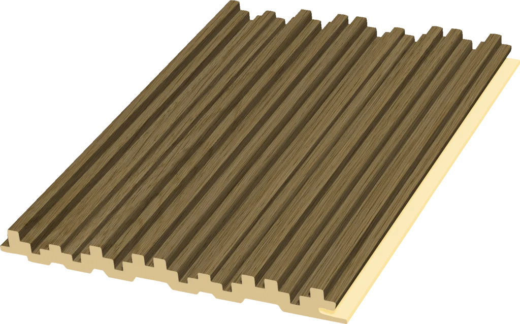 160 WPC Multi‑Rib Dense‑Texture Fluted Wall Panel