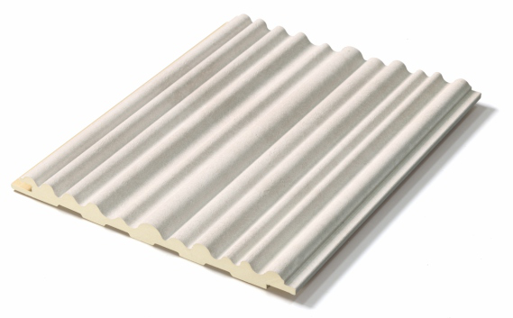163 WPC Large‑Arc Wave Fluted Wall Panel