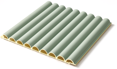 203 WPC Large‑arc Fluted Wall Panel