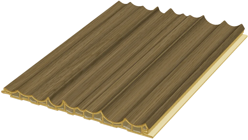 210 WPC Wide Multi‑groove Fluted Wall Panel