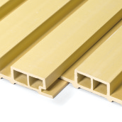 Type 218 Wood-Plastic Composite Grating: Extra-wide, embossed grating wall panels