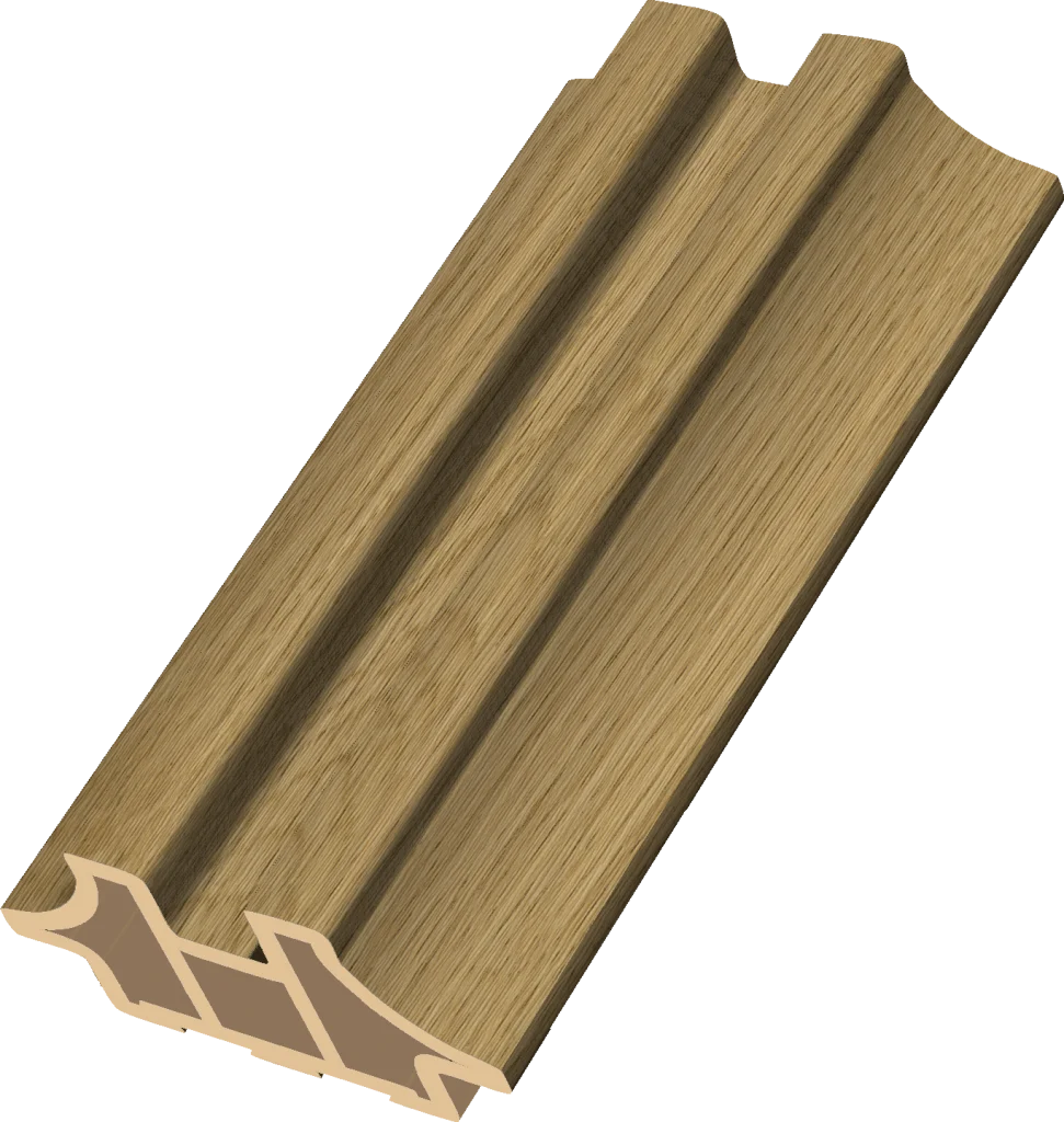 50 WPC Narrow Small‑size Fluted Wall Panel