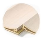 Type 148 Wood-Plastic Composite Wave Grating: Curved Fluted Decorative Wall Panels