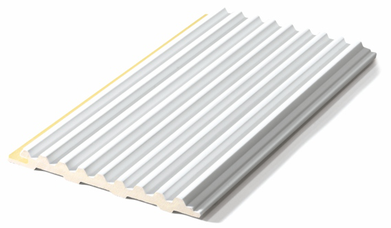 80 WPC Ultra‑Thin Dense Corrugated Fluted Panel