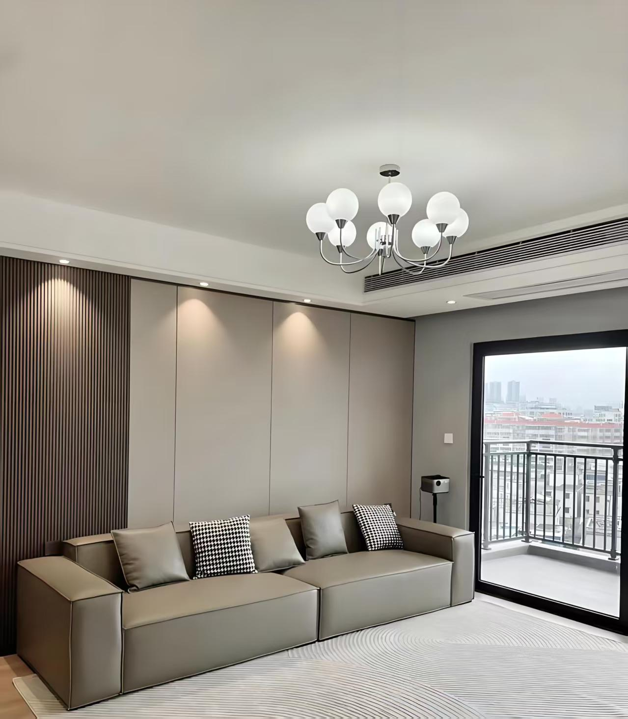 Minimalist Living Room Wall Panel Renovation